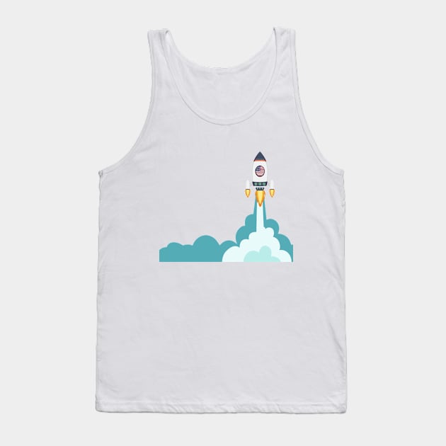 Launch America Tank Top by DZCHIBA